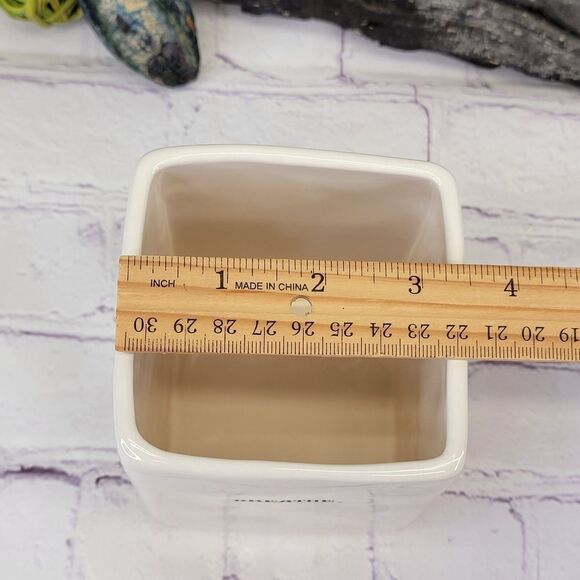 Rae Dunn BREATHE Ceramic Pen and Pencil Holder Container - Picture 8 of 8